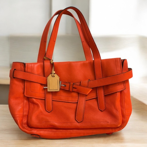 Reed Krakoff Soft Boxer Tote – Coral Leather Bag - Picture 2 of 13